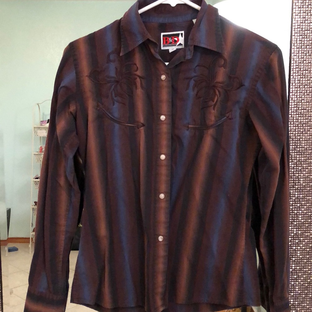 Brooks and Dunn Western Button Down Shirt